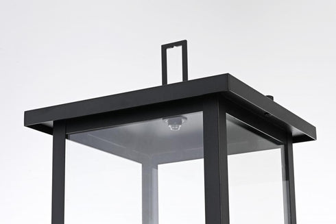 Elegant Lighting Sheridan 7 inch Outdoor Pendant in Black Model: OD324P21BK