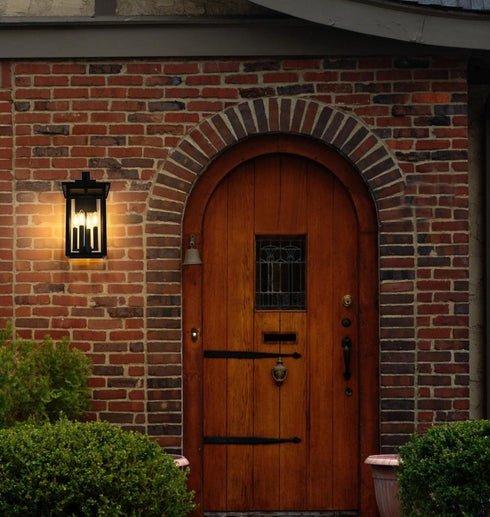 Elegant Lighting Sheridan 7 inch Outdoor Pendant in Black Model: OD324W17BK