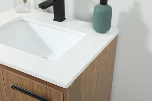 Elegant Lighting Sloane 24 Inch Single Bathroom Vanity in Walnut Brown Model: VF42524WB