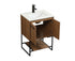 Elegant Lighting Sloane 24 Inch Single Bathroom Vanity in Walnut Brown Model: VF42524WB