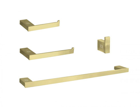 Elegant Lighting Sofia 4 piece Bathroom Hardware Set in Brushed Gold Model: HWB-13S4BGD