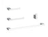 Elegant Lighting Sofia 4 piece Bathroom Hardware Set in Brushed Gold Model: HWB-13S4BGD