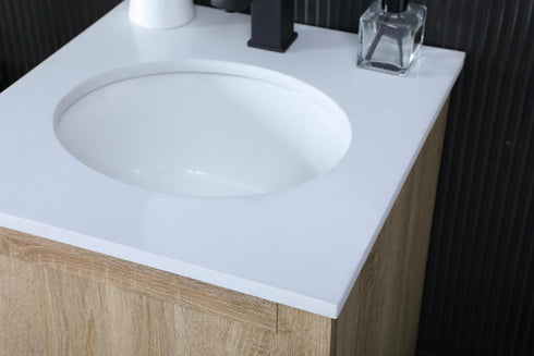 Elegant Lighting Soma 18 inch Single Bathroom Vanity in Mango Wood Model: VF2818MW