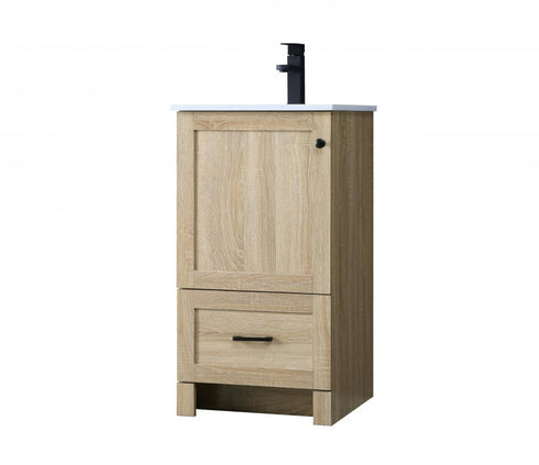 Elegant Lighting Soma 18 inch Single Bathroom Vanity in Mango Wood Model: VF2818MW