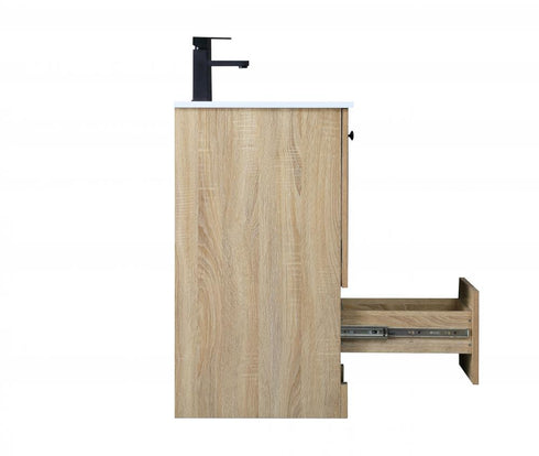 Elegant Lighting Soma 18 inch Single Bathroom Vanity in Mango Wood Model: VF2818MW