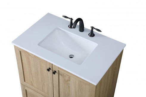 Elegant Lighting Soma 30 inch Single Bathroom Vanity in Mango Wood Model: VF2830MW