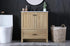 Elegant Lighting Soma 30 inch Single Bathroom Vanity in Mango Wood Model: VF2830MW