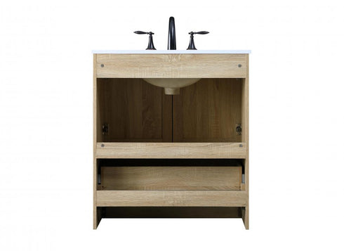 Elegant Lighting Soma 30 inch Single Bathroom Vanity in Mango Wood Model: VF2830MW