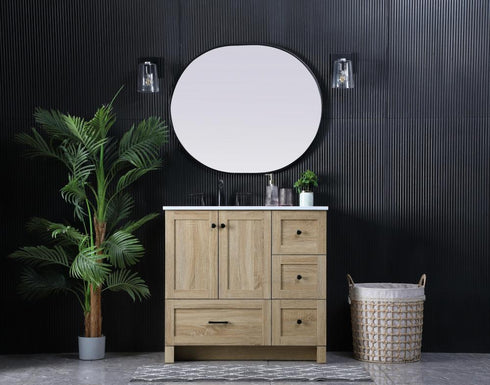 Elegant Lighting Soma 36 inch Single Bathroom Vanity in Mango Wood Model: VF2836MW