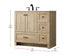 Elegant Lighting Soma 36 inch Single Bathroom Vanity in Mango Wood Model: VF2836MW