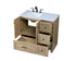 Elegant Lighting Soma 36 inch Single Bathroom Vanity in Mango Wood Model: VF2836MW