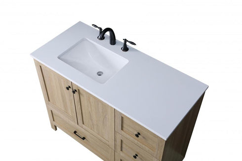 Elegant Lighting Soma 42 inch Single Bathroom Vanity in Mango Wood Model: VF2842MW
