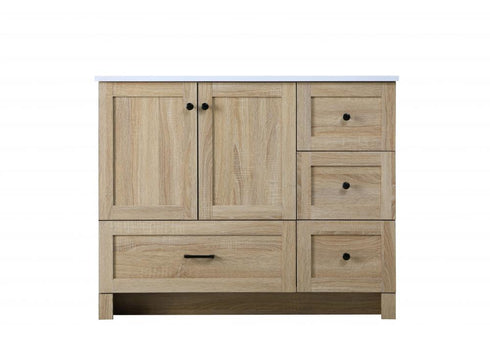 Elegant Lighting Soma 42 inch Single Bathroom Vanity in Mango Wood Model: VF2842MW
