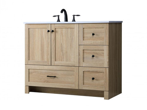 Elegant Lighting Soma 42 inch Single Bathroom Vanity in Mango Wood Model: VF2842MW