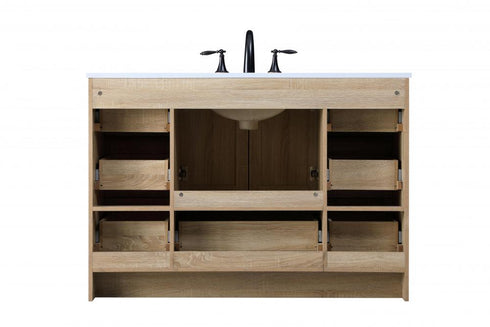 Elegant Lighting Soma 48 inch Single Bathroom Vanity in Mango Wood Model: VF2848MW