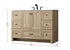 Elegant Lighting Soma 48 inch Single Bathroom Vanity in Mango Wood Model: VF2848MW