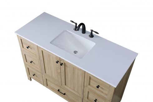 Elegant Lighting Soma 48 inch Single Bathroom Vanity in Mango Wood Model: VF2848MW