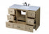 Elegant Lighting Soma 48 inch Single Bathroom Vanity in Mango Wood Model: VF2848MW