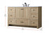 Elegant Lighting Soma 54 inch Single Bathroom Vanity in Mango Wood Model: VF2854MW