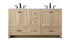 Elegant Lighting Soma 60 inch Double Bathroom Vanity in Mango Wood Model: VF2860DMW