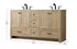 Elegant Lighting Soma 60 inch Double Bathroom Vanity in Mango Wood Model: VF2860DMW