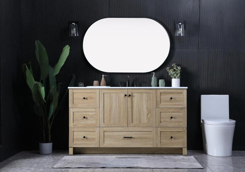Elegant Lighting Soma 60 inch Single Bathroom Vanity in Mango Wood Model: VF2860MW
