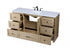 Elegant Lighting Soma 60 inch Single Bathroom Vanity in Mango Wood Model: VF2860MW