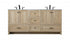 Elegant Lighting Soma 72 inch Double Bathroom Vanity in Mango Wood Model: VF2872DMW