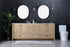 Elegant Lighting Soma 84 inch Double Bathroom Vanity in Mango Wood Model: VF2884DMW