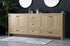 Elegant Lighting Soma 84 inch Double Bathroom Vanity in Mango Wood Model: VF2884DMW