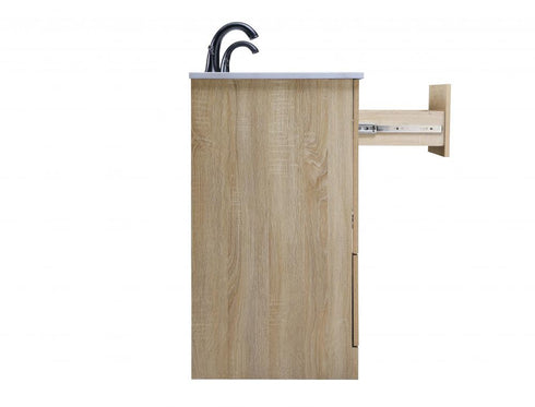 Elegant Lighting Soma 84 inch Double Bathroom Vanity in Mango Wood Model: VF2884DMW