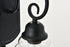 Elegant Lighting spire 1 light Black Wall Sconce in Black and Clear Finish Model: LD4007W5BK