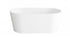 Elegant Lighting Springfield 59 inch Bathtub in Glossy White with Brushed Gold Trim Model: BT30159GW-BGD