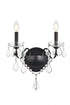 Elegant Lighting St. Francis 2 light in Chrome Wall Sconce Clear Royal Cut Crystal Model: V2015W2C/RC