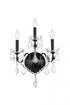 Elegant Lighting St. Francis 3 light in Chrome Wall Sconce Clear Royal Cut Crystal Model: V2015W3C/RC