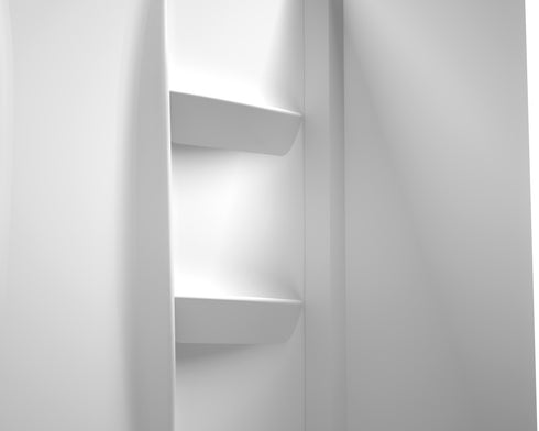 Elegant Lighting Sterling Shower Wall 48x32x72 in Glossy White Model: SW1014832GW