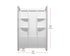 Elegant Lighting Sterling Shower Wall 48x36x72 in Glossy White Model: SW1014836GW