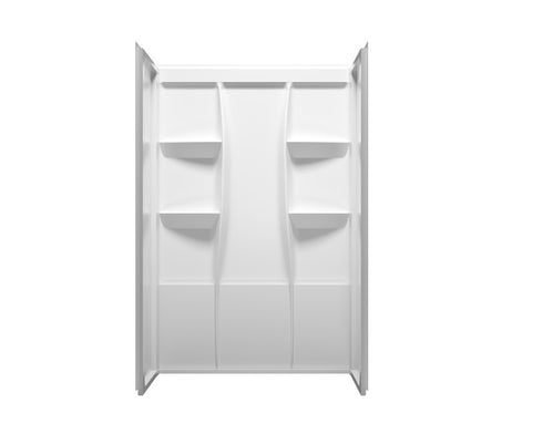 Elegant Lighting Sterling Shower Wall 48x36x72 in Glossy White Model: SW1014836GW