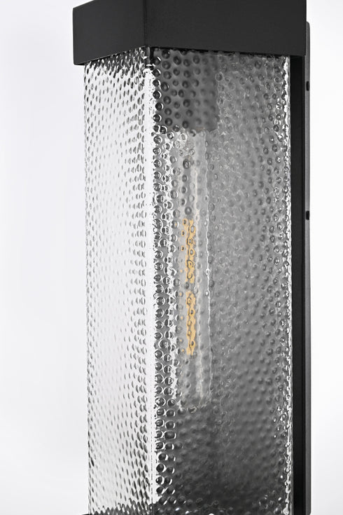 Elegant Lighting Swain 1 Light Wall sconce W6.5 Inch E8.5 Inch H16 Inch L1 in Black (1Box) Model: OD370W16BK