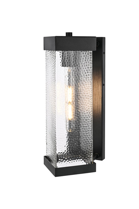 Elegant Lighting Swain 1 Light Wall sconce W6.5 Inch E8.5 Inch H16 Inch L1 in Black (1Box) Model: OD370W16BK