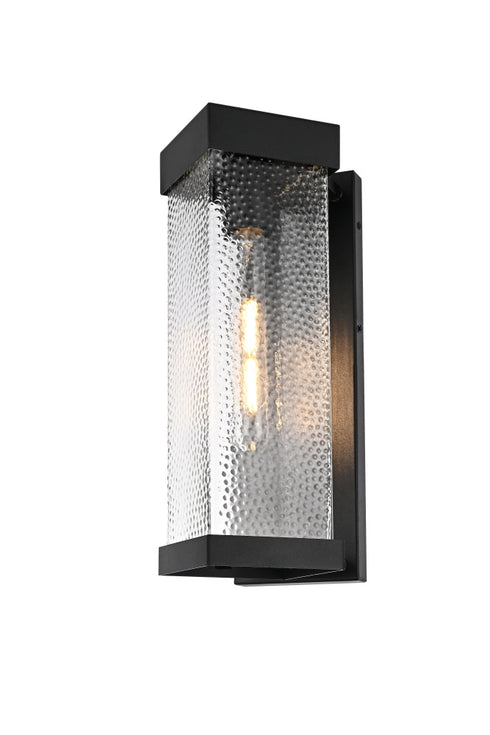 Elegant Lighting Swain 1 Light Wall sconce W6.5 Inch E8.5 Inch H16 Inch L1 in Black (1Box) Model: OD370W16BK