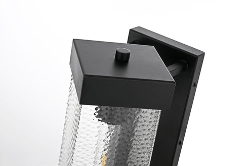 Elegant Lighting Swain 1 Light Wall sconce W6.5 Inch E8.5 Inch H16 Inch L1 in Black (1Box) Model: OD370W16BK