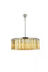 Elegant Lighting Sydney 10 light in Matte Black Chandelier Golden Teak (Smoky) Royal Cut Crystal Model: 1208G43MB-GT/RC