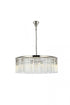 Elegant Lighting Sydney 10 light in Matte Black Chandelier Golden Teak (Smoky) Royal Cut Crystal Model: 1208G43MB-GT/RC