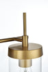 Elegant Lighting Taryin 32 inch Wall Sconce in Satin Gold in Satin Gold and Clear Finish Model: LD7319W32SG