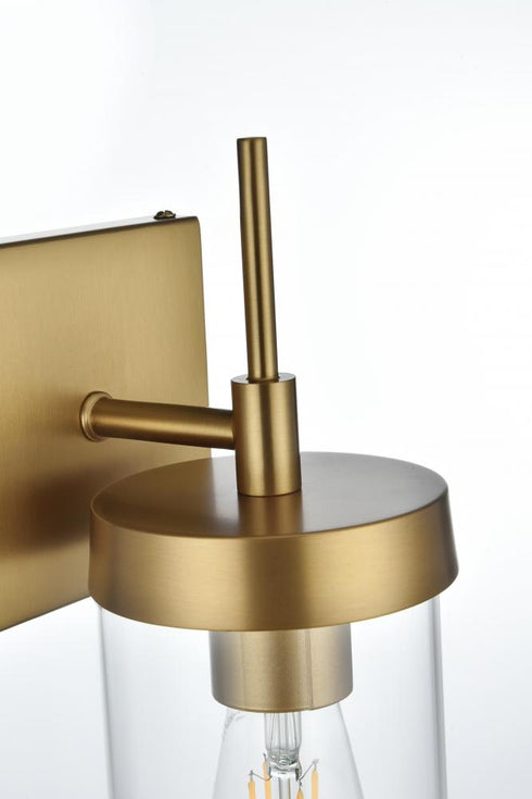 Elegant Lighting Taryin 4.5 inch Wall Sconce in Satin Gold in Satin Gold and Clear Finish Model: LD7319W5SG