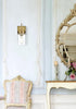 Elegant Lighting Taryin 4.5 inch Wall Sconce in Satin Gold in Satin Gold and Clear Finish Model: LD7319W5SG