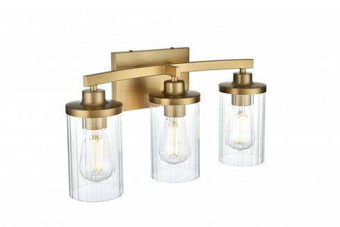 Elegant Lighting Thane 18 inch Wall Sconce in Satin Gold in Satin Gold and Clear Finish Model: LD7316W18SG
