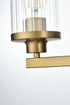 Elegant Lighting Thane 18 inch Wall Sconce in Satin Gold in Satin Gold and Clear Finish Model: LD7316W18SG