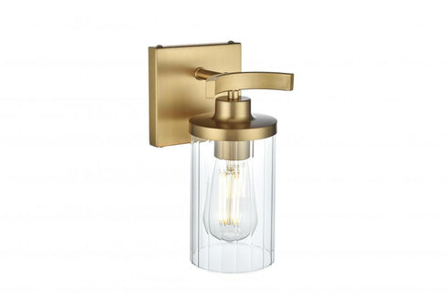 Elegant Lighting Thane 5 inch Wall Sconce in Satin Gold in Satin Gold and Clear Finish Model: LD7316W5SG